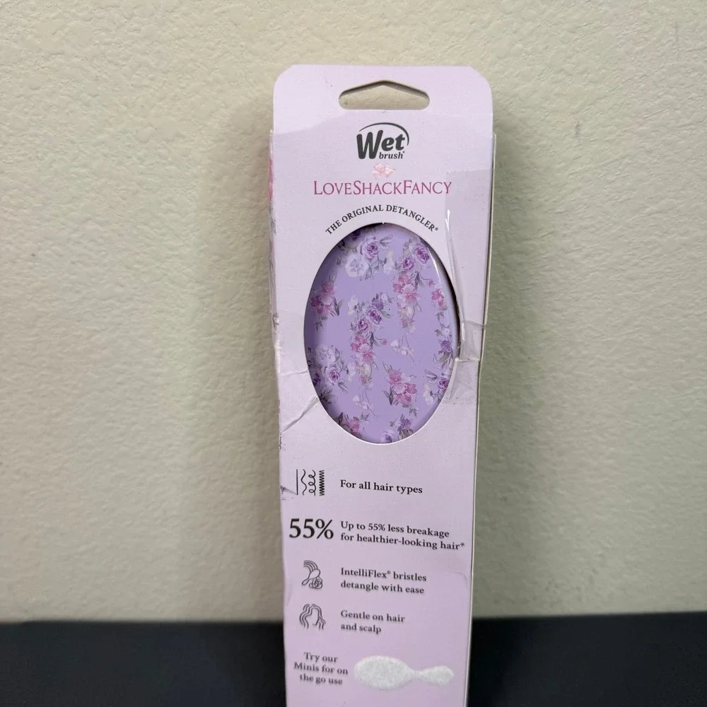LoveShackFancy x Target – WetBrush Purple Floral Original Detangler Brush